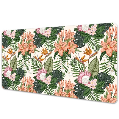 Mapa de birou Flori pe pictură murală