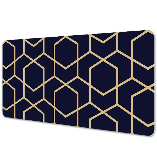 Mapa protectie birou Model geometric auriu