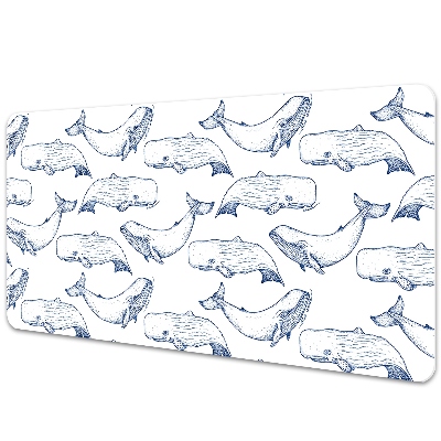 Mapa birou Balene desenate