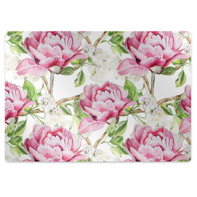 Covoras protectie pardoseala Floră strălucitoare, colorată