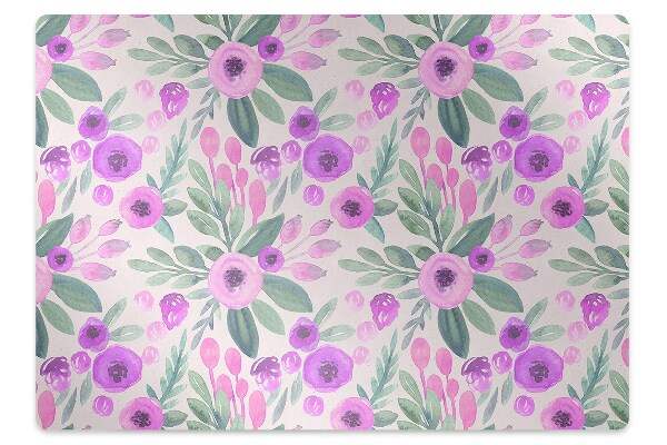 Covoras pentru protectie pardosea Motiv floral