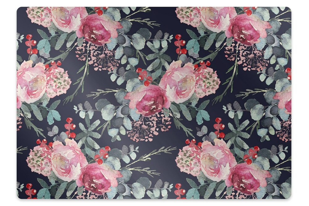 Protectie podea scaun Flori și frunze