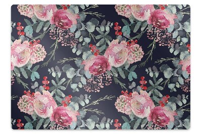 Protectie podea scaun Flori și frunze