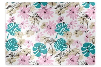 Covoras pentru protectie podea Păsări frumoase pictate