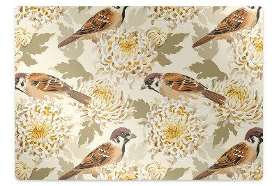 Covoras protectie pardoseala Motiv de pasăre aurie