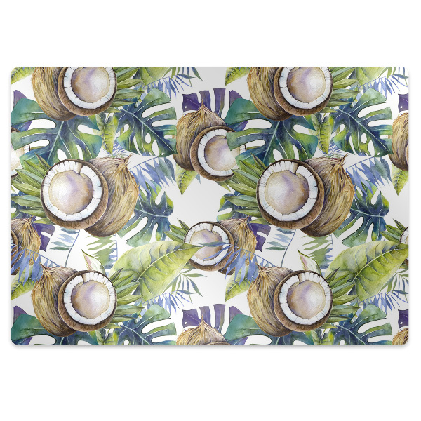 Covoras pentru protectie podea Motiv de nucă de cocos