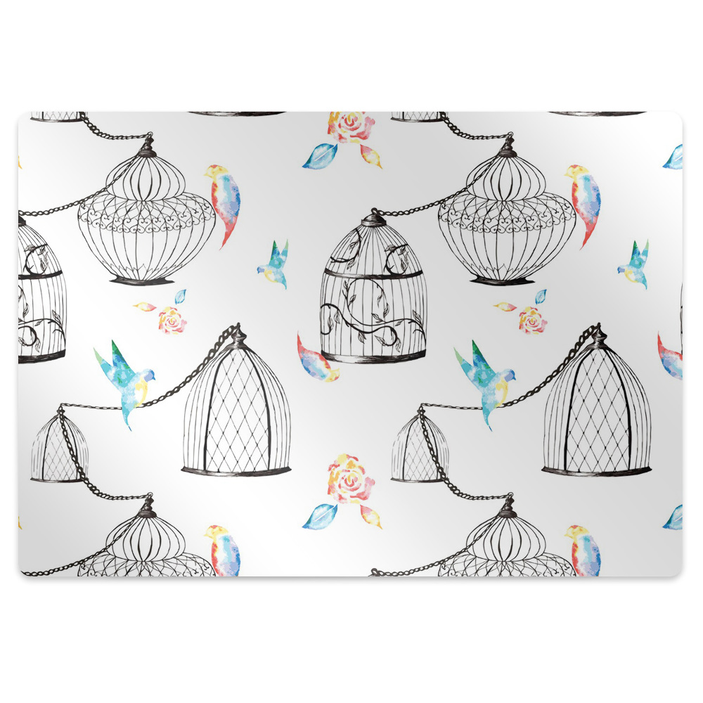 Covoras pentru protectie podea Motivul păsărilor