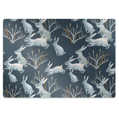 Protectie podea birou Iepuri albi