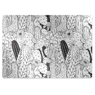 Covoras pentru protectie podea Cactusi comici