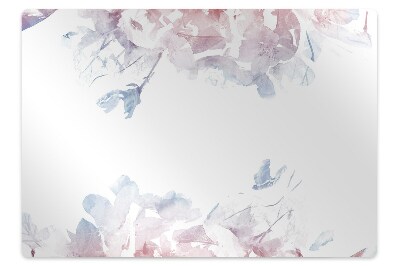 Protectie podea scaun birou Flori de trandafir pastel