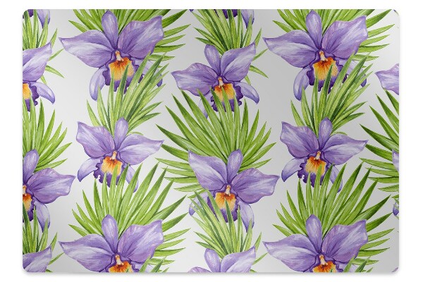 Covoras protectie pardoseala Flori violete