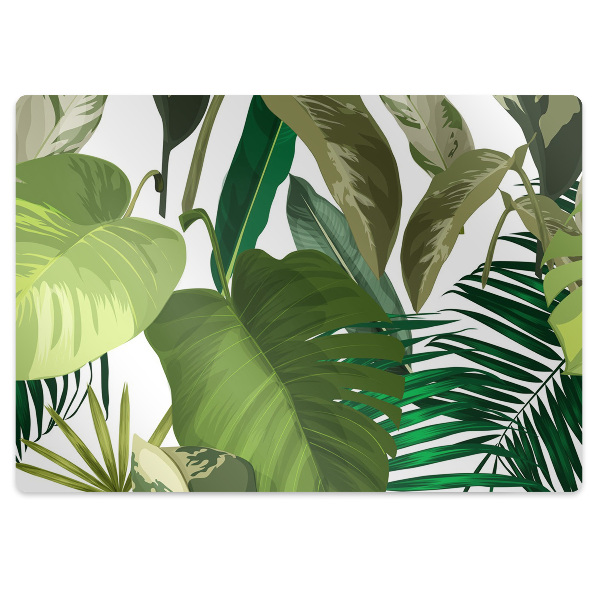 Covoras pentru protectie pardosea Frunze tropicale