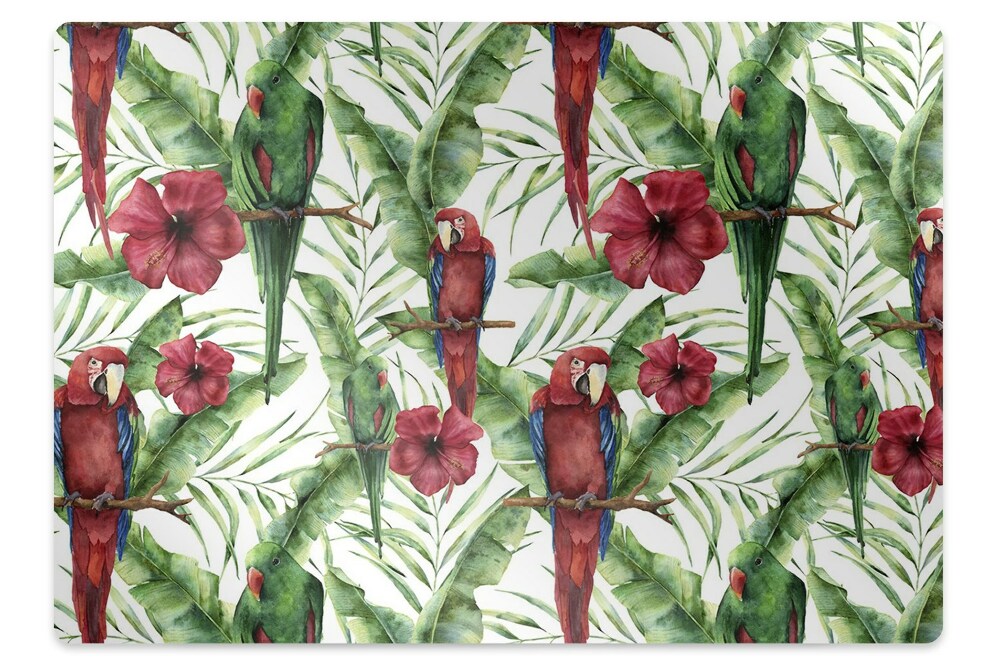 Covoras pentru protectie pardosea Păsări în junglă