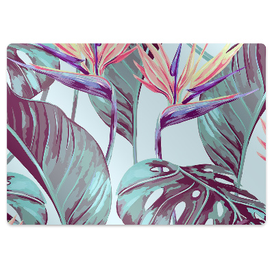 Protectie podea scaun birou Frunze exotice