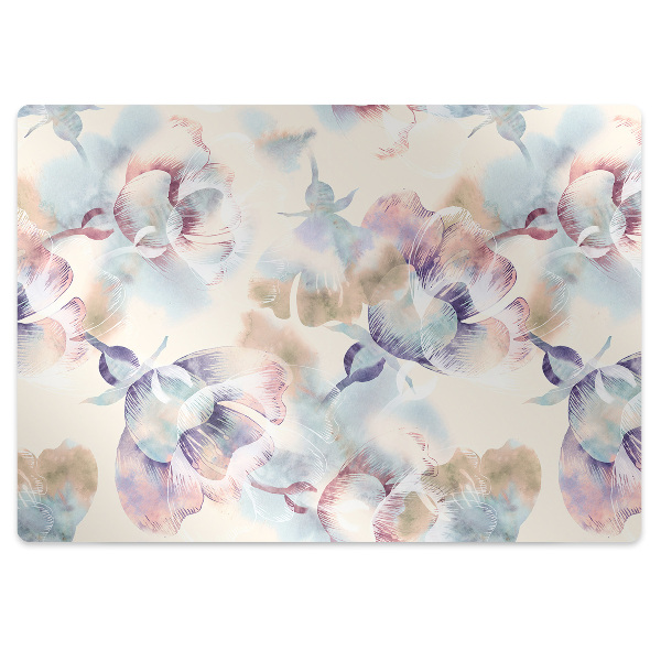 Covoras pentru protectie pardosea Motiv floral