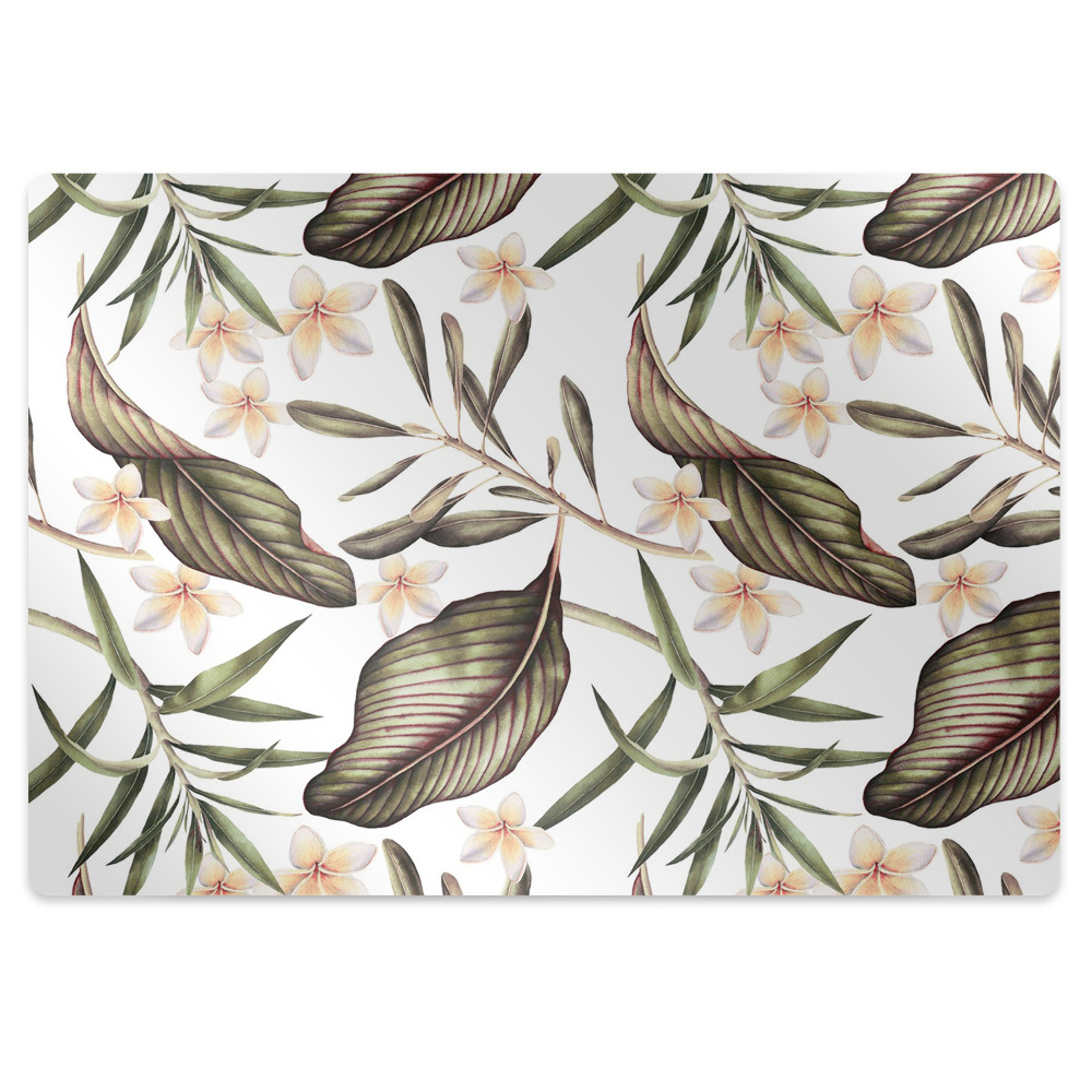 Covoras pentru protectie podea Frunze și flori