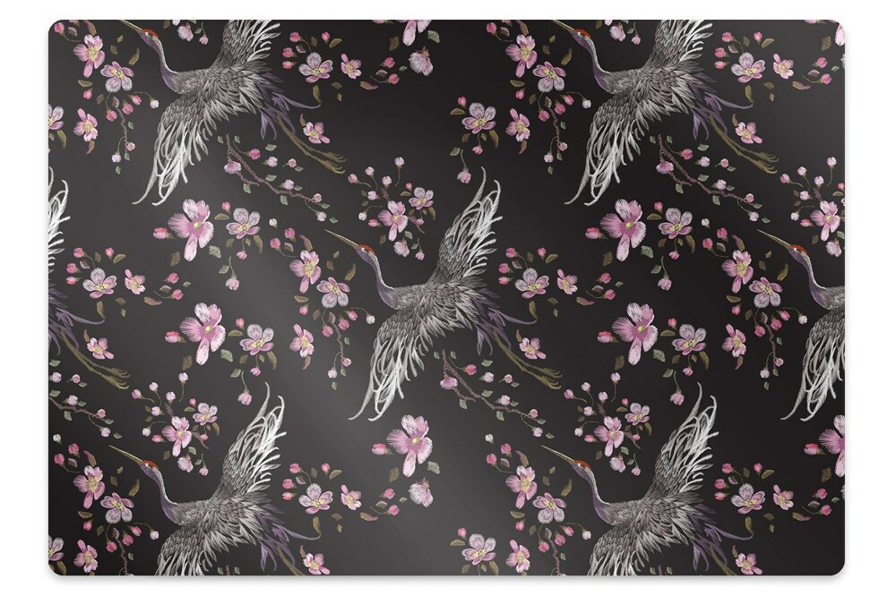 Covoras pentru protectie podea Stârci și flori