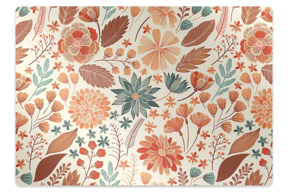 Covoras protectie pardoseala Flori artistice