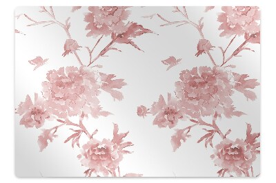 Protectie podea birou Flori pastelate