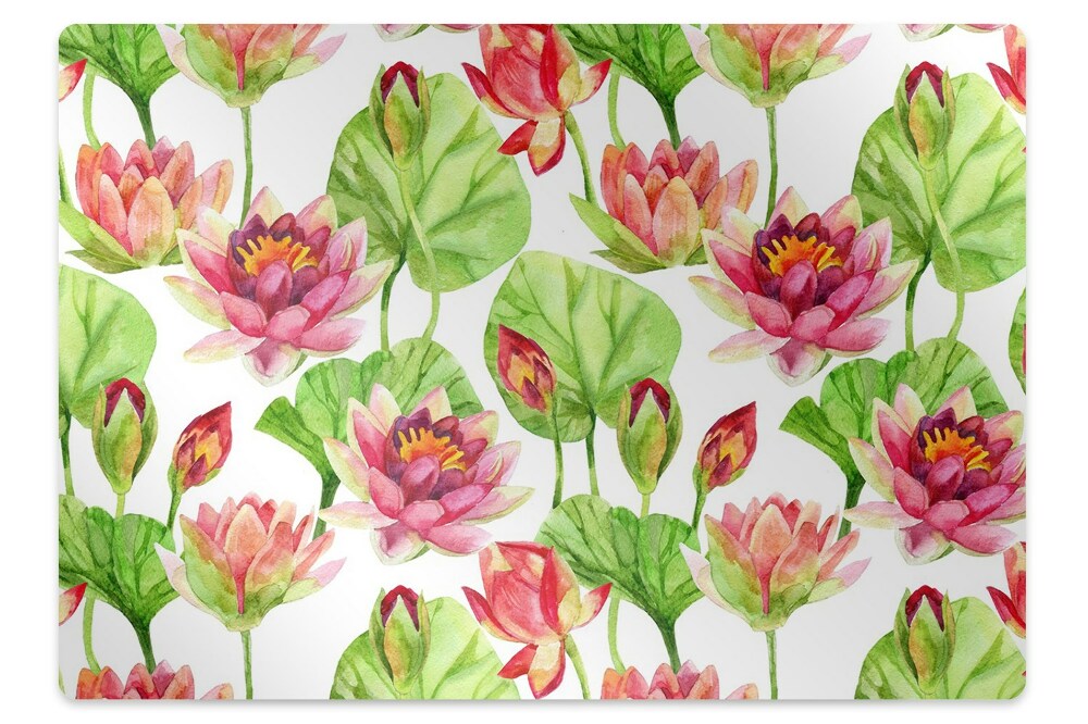 Protectie podea scaun birou Frunze de flori de lotus