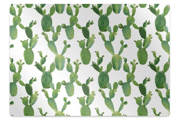 Protectie podea birou Acuarele cu cactusi