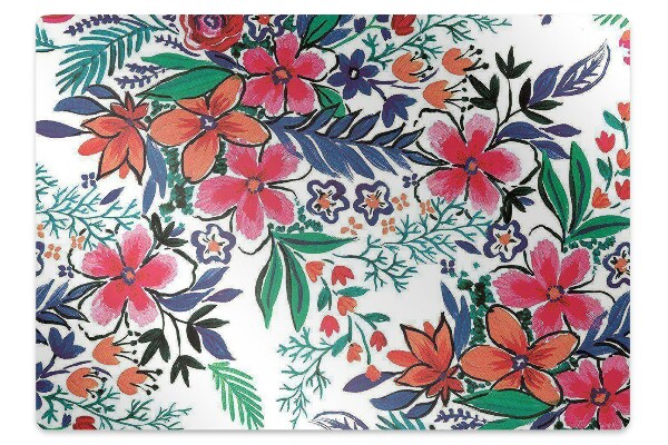 Protectie podea birou Flori colorate