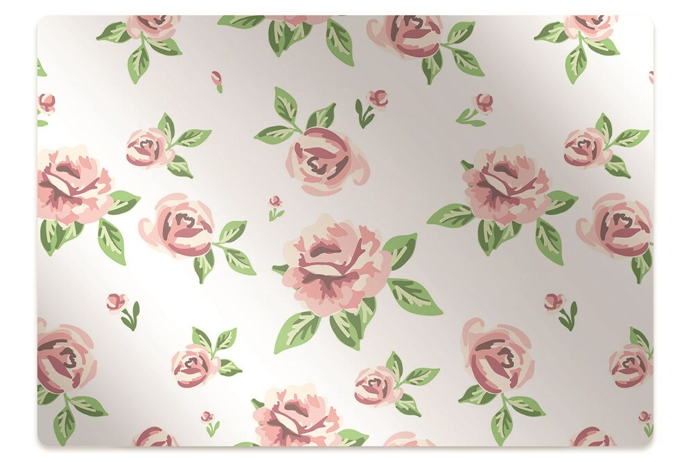 Covoras pentru protectie podea Flori pastelate