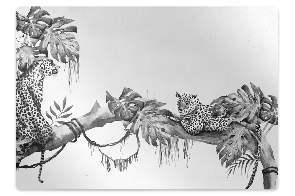 Covoras pentru protectie podea Gheparzi în pădure