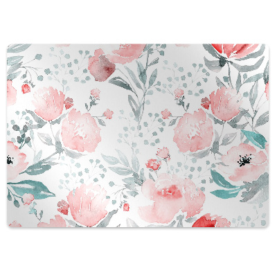 Covoras protectie pardoseala Poza cu maci