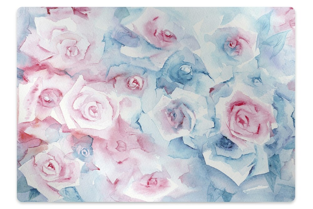 Protectie podea birou Flori pastelate