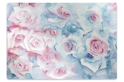 Protectie podea birou Flori pastelate