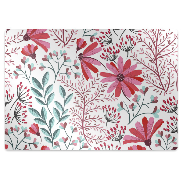 Covoras pentru protectie pardosea Motiv floral