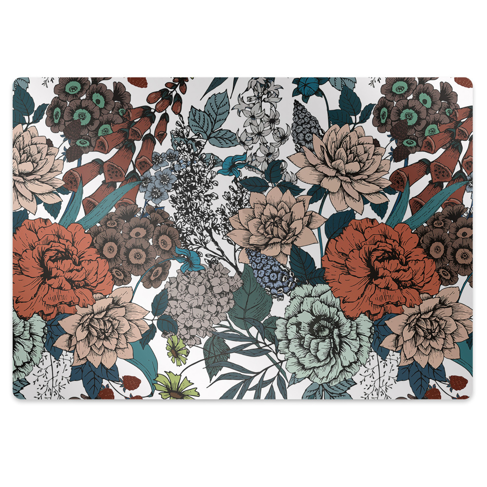 Protectie podea scaun birou Flori retro