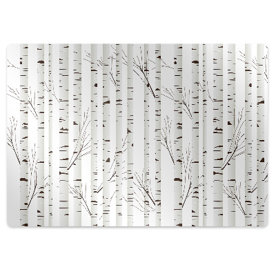 Covoras pentru protectie podea Pădurea de mesteacăn