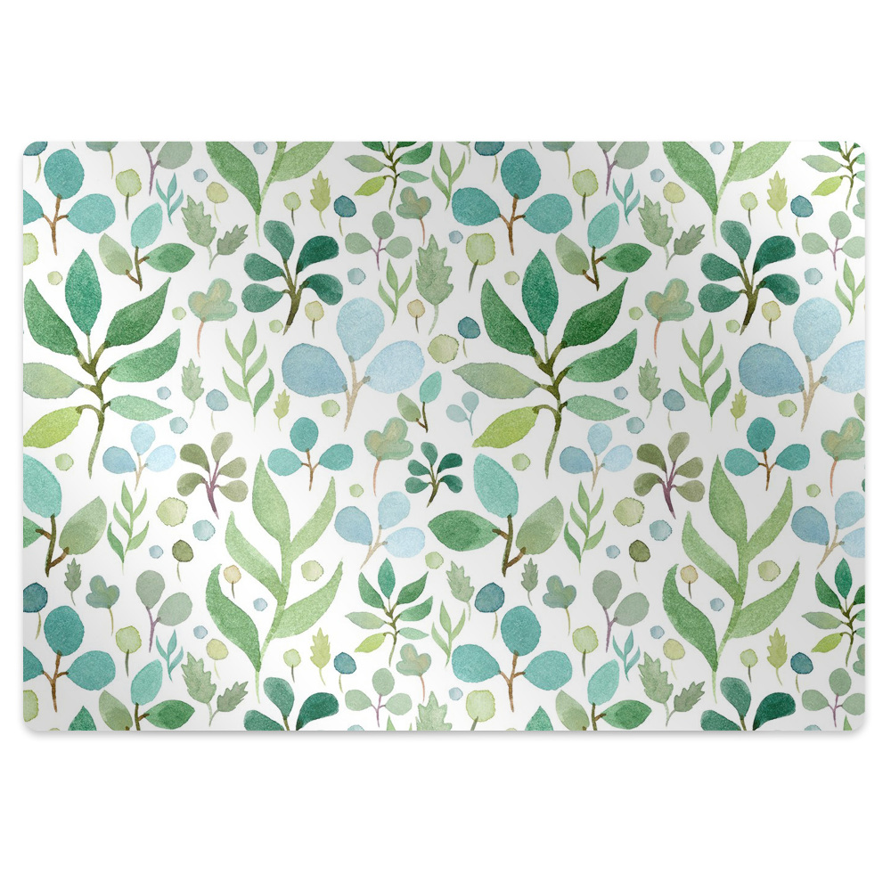 Covoras pentru protectie pardosea Frunze verzi