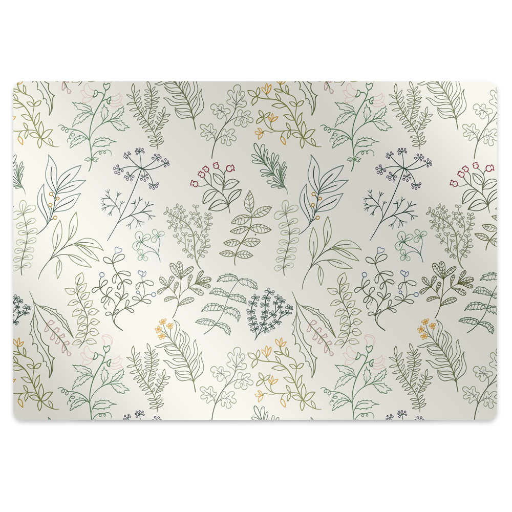 Protectie podea scaun birou Frunze verzi