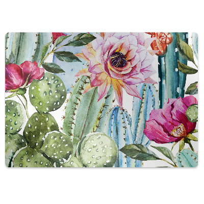 Covoras protectie pardoseala Cactusi colorati