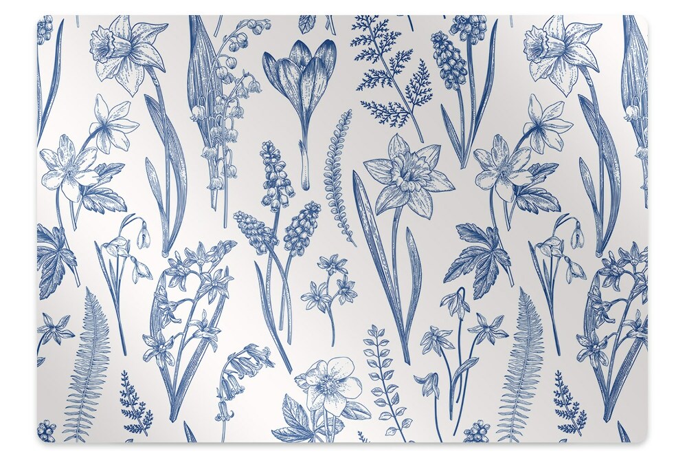 Covoras pentru protectie podea Flori de pădure