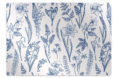 Covoras pentru protectie podea Flori de pădure