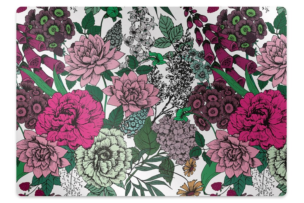 Protectie podea scaun birou Flori retro