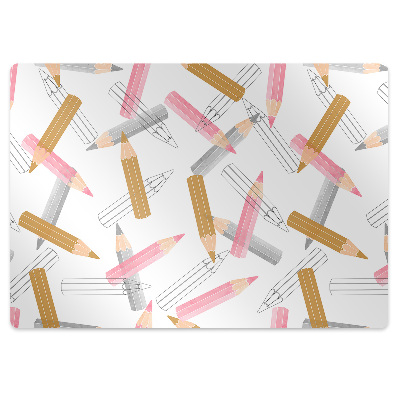 Covoras pentru protectie pardosea Motivul creioanelor