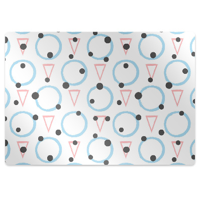 Covoras pentru protectie podea Cercuri și figuri geometrice