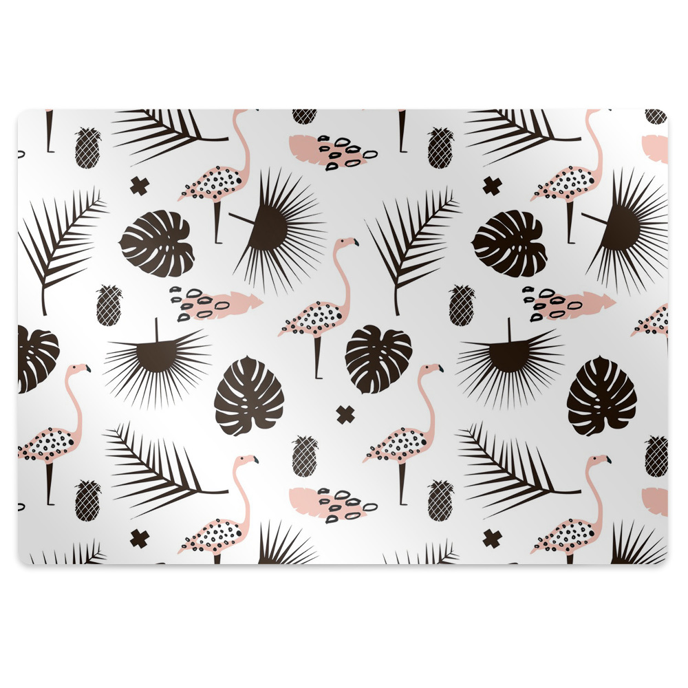 Covoras pentru protectie pardosea Frunze și păsări frumoase