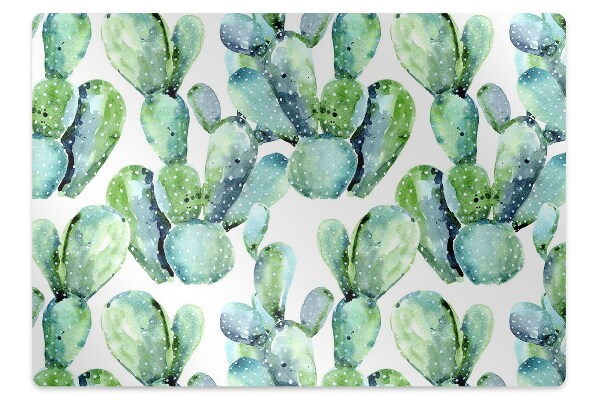 Protectie podea scaun birou Cactusi pictati