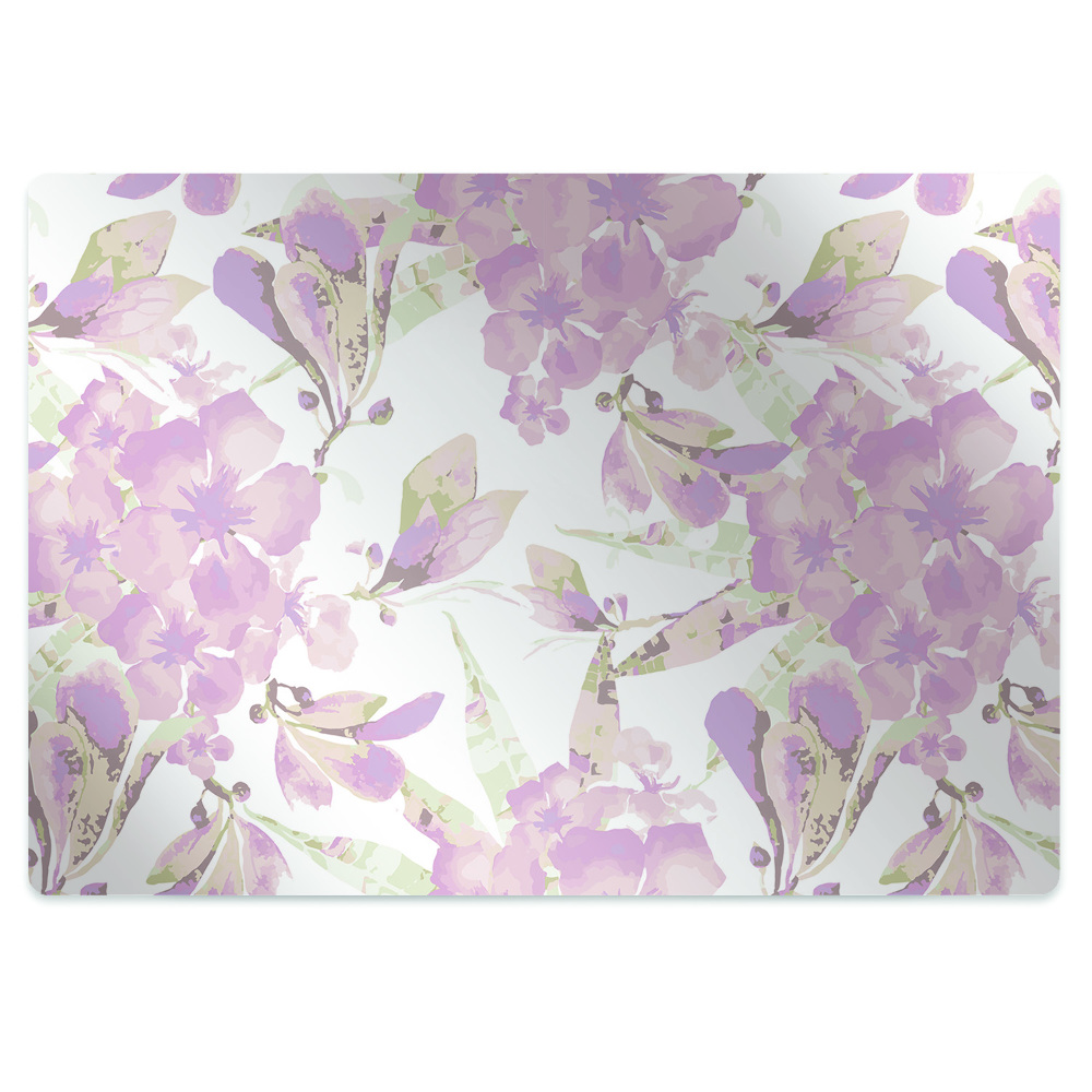 Protectie podea scaun O floare unică roz pal