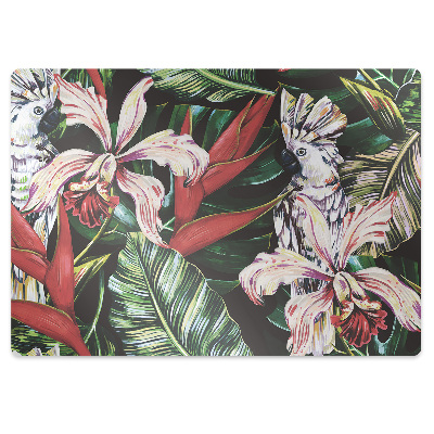 Protectie podea scaun birou Papagal în junglă