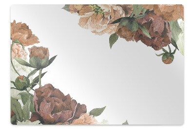 Protectie podea scaun birou Floră retro colorată