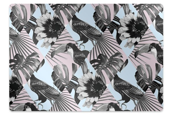 Covoras pentru protectie pardosea Patchwork tropical