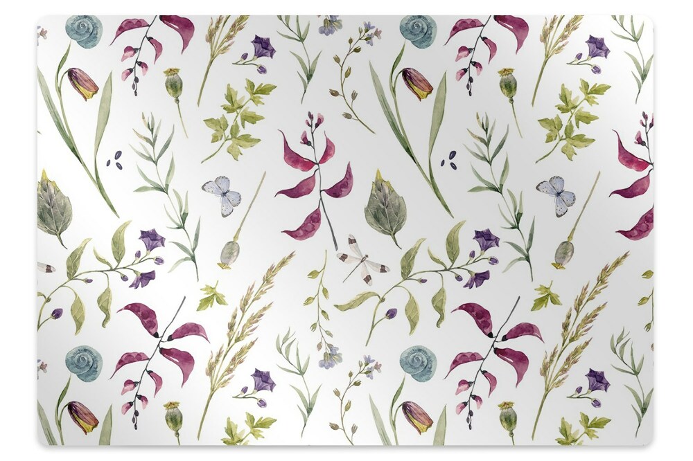 Protectie podea scaun birou Floare botanica