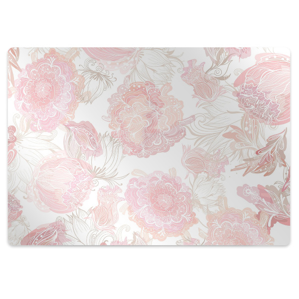 Covoras protectie pardoseala Motiv floral